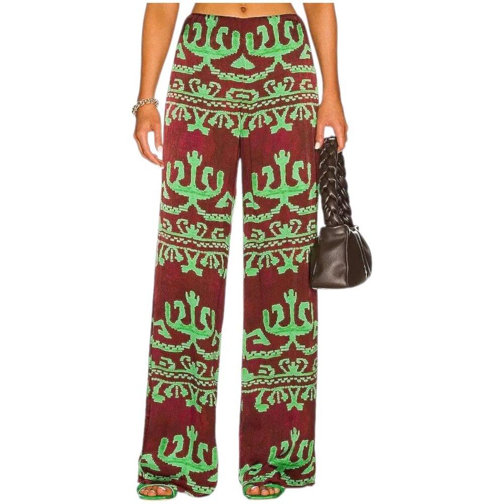 Alexis Leonard Women's High Waist Designer Pant In Selva from Revolve Sz. Small